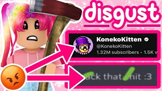 KONEKOKITTEN WAS EXPOSED AND ITS BAD ROBLOX NEWSDRAMARANT NARPY [upl. by Ecirtaeb]