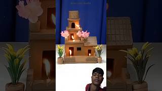 Diya destroying clay artreaction craft clayhouse mudhouse littlehouse minicraft littleclay [upl. by Eshman48]