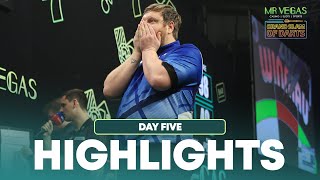 DECIDING LEG DRAMA amp MORE SHOCKS Day Five Highlights  2024 Grand Slam of Darts [upl. by Nevur]