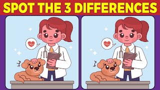 Spot the 3 Differences Brain Training Fun 🧠✨ [upl. by Anaicilef221]