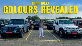 Mahindra Thar Roxx Available in 7 colours  5door Thar Colours  Nebula Blue and More  Times Drive [upl. by Ykroc]