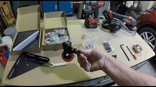 Add casters to a Kobalt work bench Part 1  This should work for a work bench tool cart or table [upl. by Papotto]