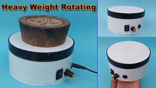 How to make rotating display stand at home  Electric rotating display  DIY rotating display stand [upl. by Zitvaa545]