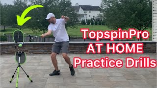 Practice AT HOME With The TopspinPro Tennis Tips And Drills [upl. by Ellimak758]