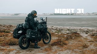 Solo Rain ASMR Motorcycle Camping  Silent Vlog  BEES [upl. by Hodgkinson]