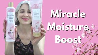 Pantene Sulfate Free Shampoo and Conditioner ReviewMiracle Moisture boost Review haircare [upl. by Milburt]