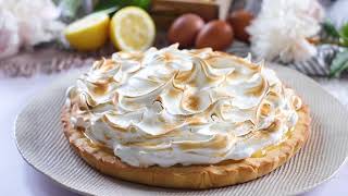 Lemon meringue pie  La ricetta della torta di meringa al limone [upl. by Siulesoj]