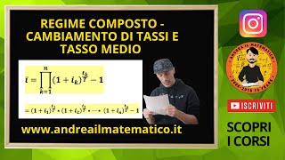 REGIME COMPOSTO  TASSO MEDIO  Matematica finanziaria [upl. by Rinum]