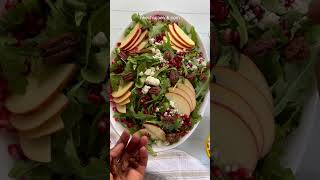 BEST Pomegranate Arugula Salad  Perfect Holiday Salad Recipe shorts [upl. by Bassett]