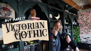 IKEA HACK My Bookshelves Get A Victorian Gothic Makeover Im Obsessed ✨ [upl. by Atteyek957]