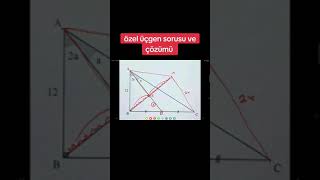 özel ucgen sorusu ve çözümü [upl. by Cline]