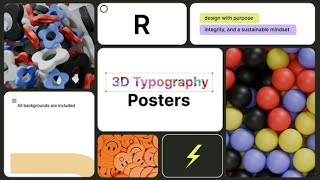 Typography Posters 3D for After Effects  Free Templates [upl. by Auburta]