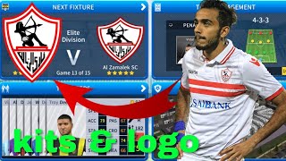 How To Create AlZamalek SC Team Kits amp Logo 2019  Dream League Soccer 2019 [upl. by Allana]