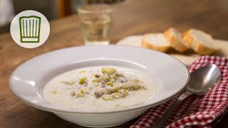 KäseLauchSuppe mit Hackfleisch Rezept chefkoch [upl. by Hennessy]