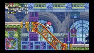 Sonic Mania Press Garden Zone Act 1 Knuckles 1080 HD [upl. by Airahs485]