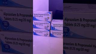 Alprazolam and propranolol hydrochloride 02520mg tablet [upl. by Ecnarual851]