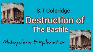 Destruction of the BastileST Coleridge malayalam explanation malayalam summary [upl. by Ferdie672]