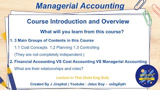 Managerial Accounting  Course Introduction and Overview [upl. by Clarabelle797]