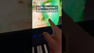 🎹 No Surprises Radiohead Piano Tutorial piano tutorial tips shorts [upl. by Rolyat248]