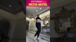 Sayyeshaa dance Mayya Mayya viral [upl. by Joelly]