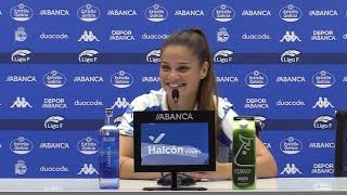 Rueda de prensa de Millene tras el RC Deportivo ABANCA 1  0 Madrid CFF [upl. by Onaireves782]