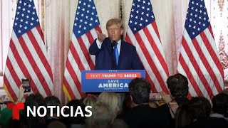 Donald Trump anuncia su candidatura para las elecciones presidenciales de 2024 [upl. by Woothen]