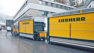 Liebherr Bischofshofen beliefert Montage mit Industry Train Routenzug [upl. by Nadroj]