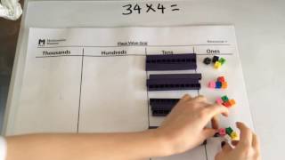 Dienes 2digit by 1digit multiplication b [upl. by Hutchison363]