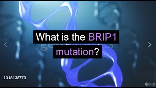 What is the BRIP1 mutation [upl. by Pritchett]