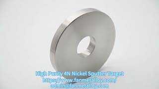 High Purity 4N Nickel Sputter Target [upl. by Gnehs]