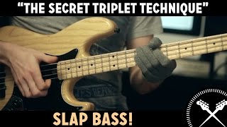 Slap Bass Lesson  The Secret Triplet Technique L84 [upl. by Guyon935]