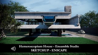 TUTORIAL ENSCAPE RENDERING  Hemeroscopium House  ENSAMBLE STUDIO [upl. by Dlawso]