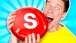 Sourest Giant Candy Challenge DIY Worlds Biggest Skittles Learn How To Prank Sour vs Edible Food [upl. by Harlan229]