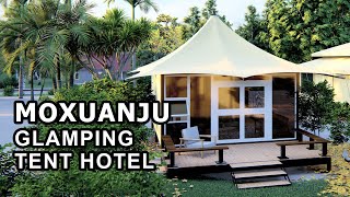 Moxuanju Glamping Tent Hotel  Luxury Glamping Tent Safari Tent Modular Box for Campsite [upl. by Solita]