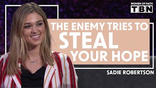 Sadie Robertson Choose Faith Over Fear  Women of Faith on TBN [upl. by Shayna859]