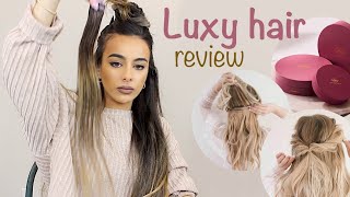 LUXY HAIR SEAMLESS extensions BETTER THAN TAPEINS Review demo and tips for blending [upl. by Nedry]