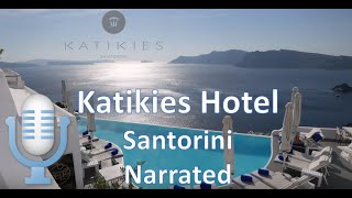 Katikies Hotel Oia Santorini Narrated Tour amp Walkthrough  Review  Jetted Tub Suite  Greece [upl. by Ennailuj]