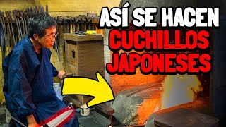 Como se hacen los CUCHILLOS JAPONESES Proceso de fabricacion Artesano [upl. by Atterual]