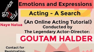 quotONLINE ACTING CLASSESquot GOUTAM HALDER [upl. by Naitsirt]