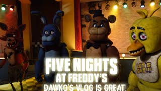 reacting to VISITING THE FNAF MOVIE SET from dawko this is amazing and the animatronics look great [upl. by Ybrek]