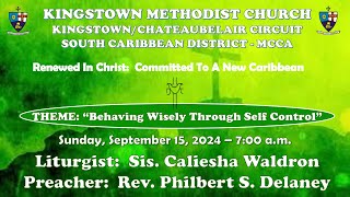 Kingstown Methodist Church  Sunday Morning Worship Service September 15 2024 at 700 AM [upl. by Chilson]