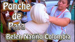 mandelx Belennariño deliciasnariñenses Ponche batido o gelatina de pata de res [upl. by Yenruoj446]