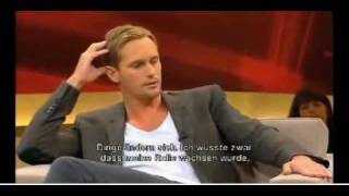 Alexander Skarsgard interview on German TV Show part 1 [upl. by Omrellug203]