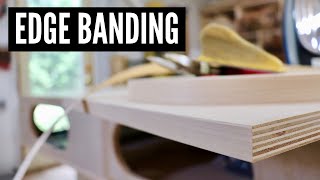 How To Apply Edge Banding  WOODWORKING TIPS [upl. by Ricky]