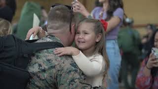 US Marines of VMM165 Rein Arrive Home from Deployment [upl. by Duke]