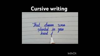 Cursive writing shorts youtubeshorts cursivewriting [upl. by Victorie]