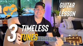 3 Timeless Tunes  Dreams  Dont Stop Believin  Breakfast Tiffany Guitar Lesson [upl. by Rainah]