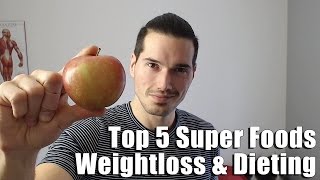 Top 5 Superfoods for Weight Loss w Adam Evans  HASfits Fat Burning Foods to Lose Weight [upl. by Lajes]