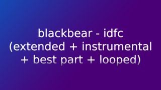 blackbear  idfc acoustic best part  looped  extended [upl. by Etiuqram]