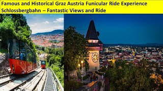 Graz Austria Schlossbergbahn Amazing Super Steep Historical Funicular Rail  Insane 60 [upl. by Aklam827]